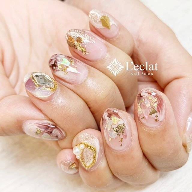 夏 秋 海 リゾート ハンド Nailsalon Leclatのネイルデザイン No ネイルブック