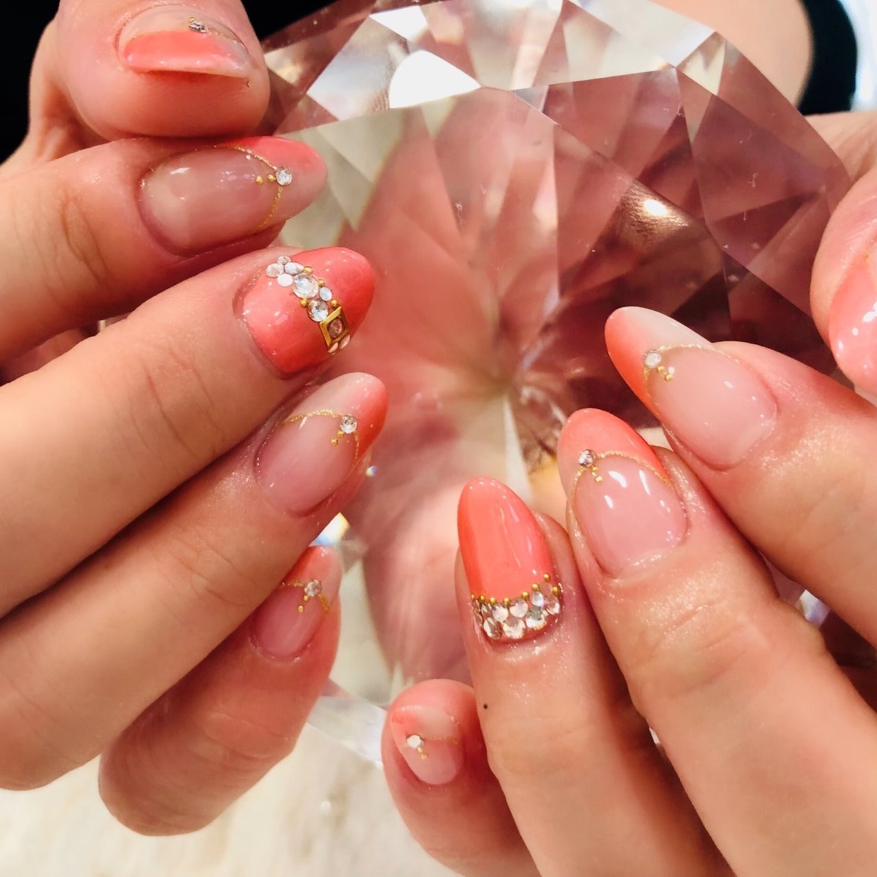 春 夏 オールシーズン パーティー ハンド Nailkcloeのネイルデザイン No ネイルブック