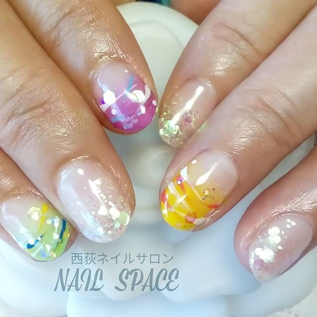 夏 旅行 浴衣 ハンド シンプル Komoのネイルデザイン No ネイルブック