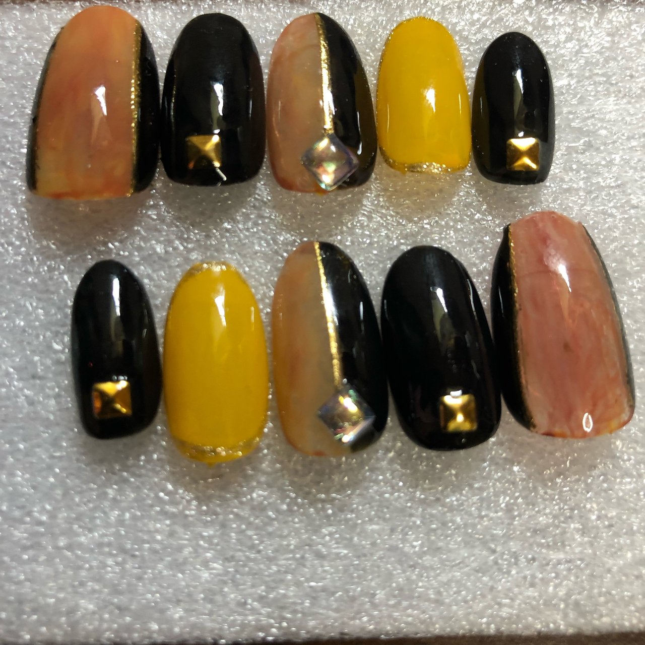 オールシーズン ブラック アースカラー ジェル ネイルチップ Speranzanai元lz S Nailのネイルデザイン No ネイルブック