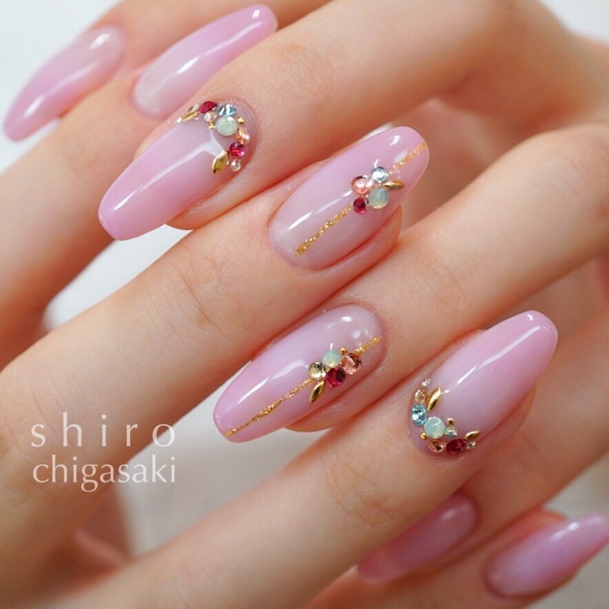 夏 オールシーズン ブライダル 女子会 ハンド Private Nail Salon Shiroのネイルデザイン No ネイル ブック