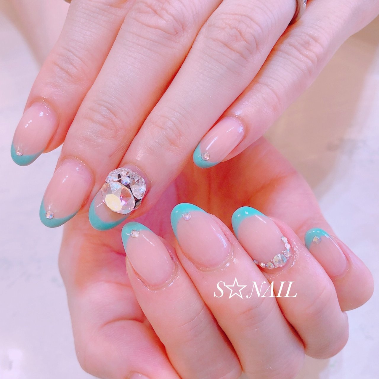 夏 オフィス ブライダル デート ハンド 大阪府和泉市 S Nailのネイルデザイン No ネイルブック