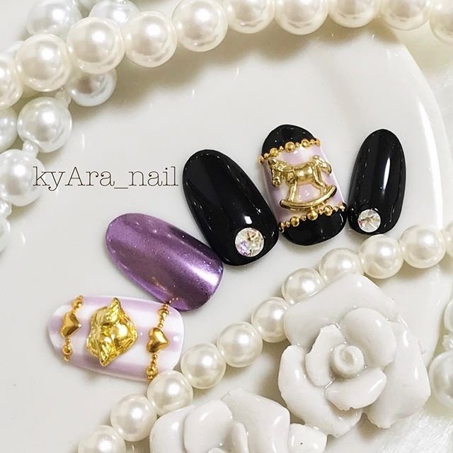 オールシーズン ライブ ハロウィン パーティー ハンド Kyara Nailのネイルデザイン No ネイルブック