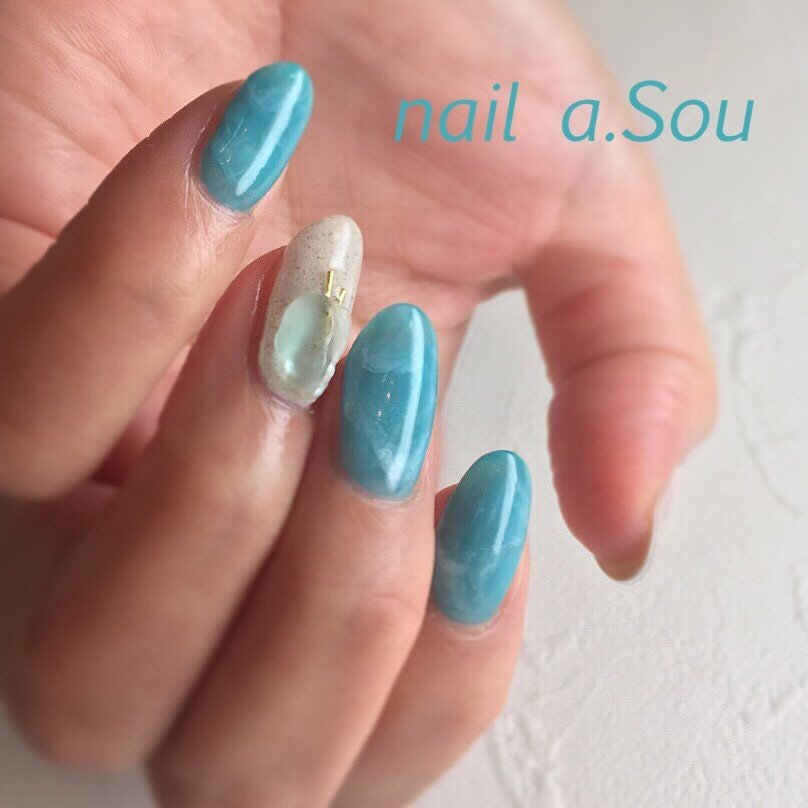 夏 海 リゾート ハンド Nail A ｓouのネイルデザイン No ネイルブック