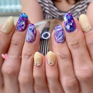#茅ヶ崎ネイルサロン#格安ネイルサロン# nail salon aile#ジェルネイル#ハンド#アートし放題#ホイル#マーブルリキッド#ブリーディングインク#ニュアンス#ボタニカル#ブルー#パープル#イエロー 

ハンドアートし放題5000円 #夏 #オールシーズン #ハンド #ワンカラー #たらしこみ #ニュアンス #ホイル #ボタニカル #ロング #イエロー #ブルー #パープル #ジェルネイル #お客様 #Nail salon aile #ネイルブック