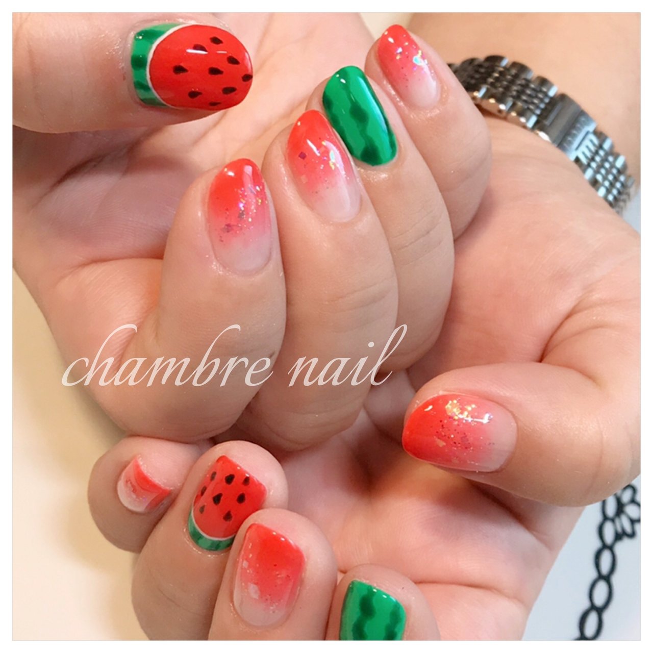 夏 海 リゾート 女子会 ハンド Chambre Nailのネイルデザイン No ネイルブック