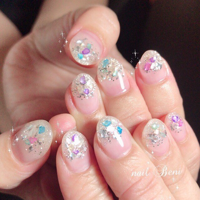 七夕 海 リゾート 浴衣 ハンド Nail Salon Beni ネイルサロン ベニのネイルデザイン No ネイルブック