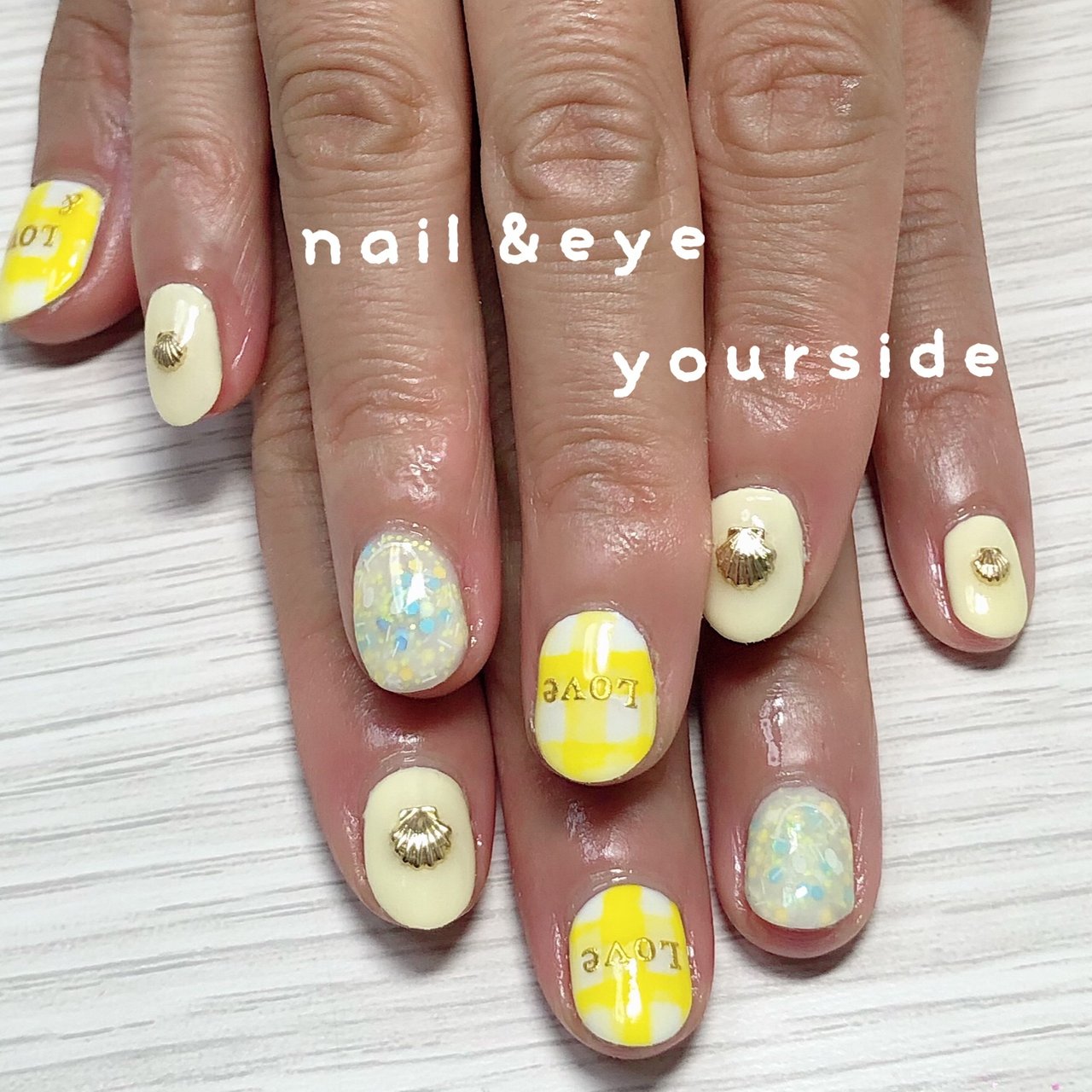 イエロー Nail Eye Yoursideのネイルデザイン No 4499908 ネイルブック