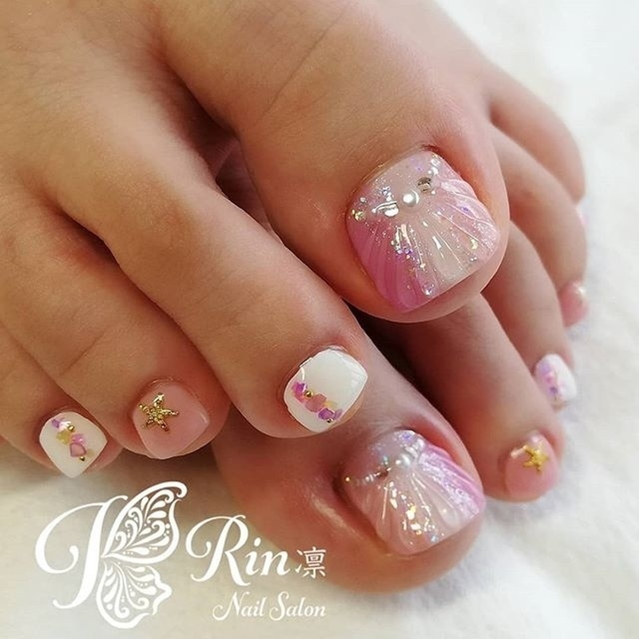 夏 海 リゾート 浴衣 フット Rin Nailのネイルデザイン No ネイルブック
