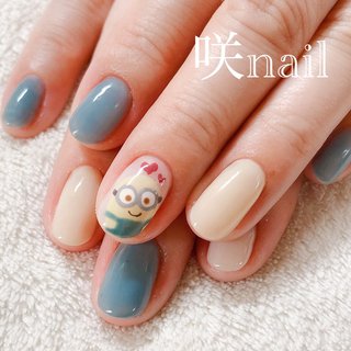 セルフネイル ミニオンのネイルデザイン ネイルブック