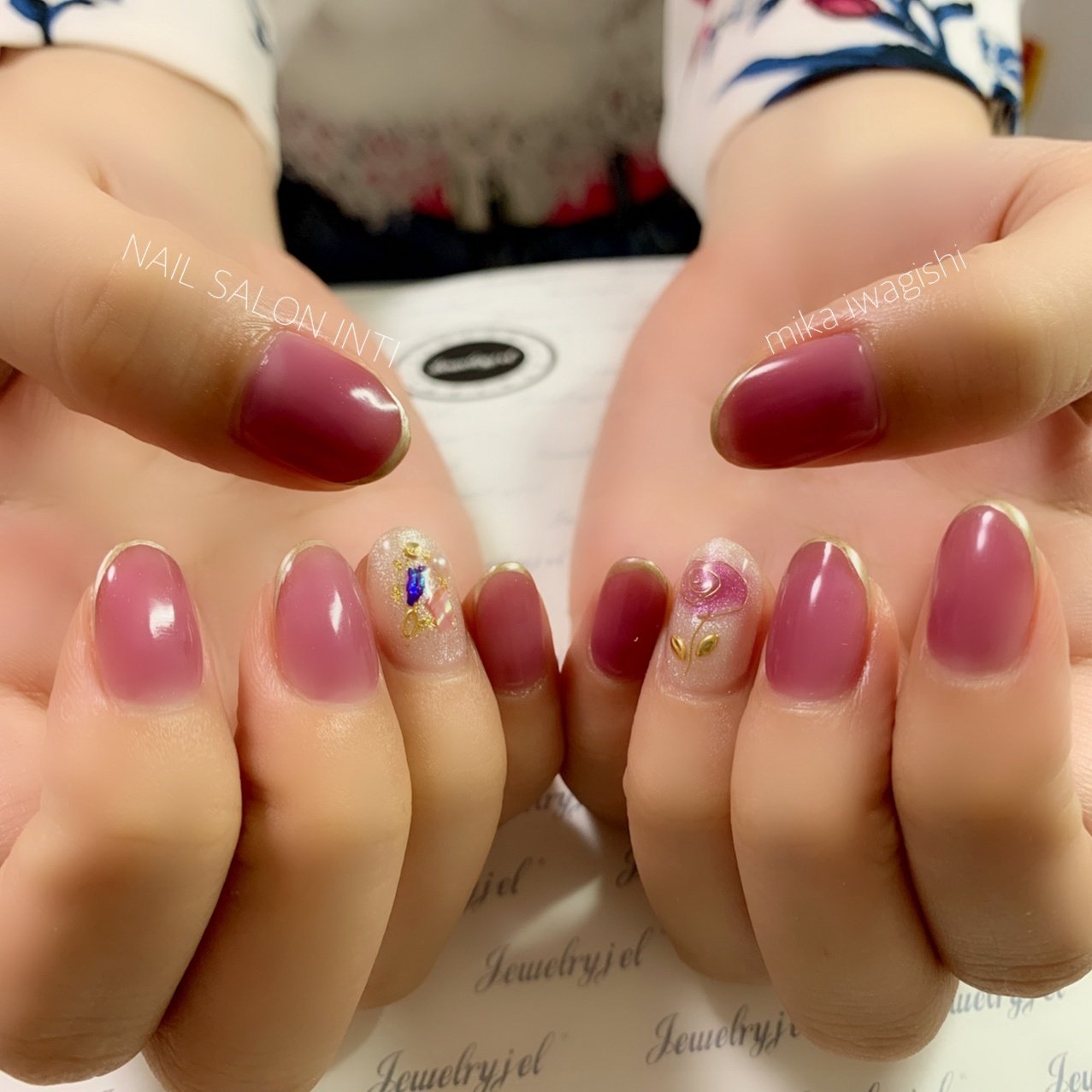 夏 秋 オールシーズン デート ハンド Nailsalon Inti 岩岸美華 のネイルデザイン No ネイルブック