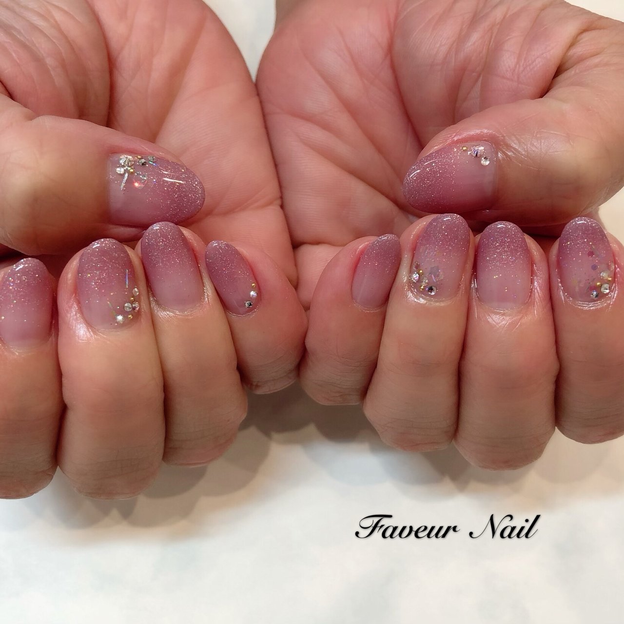 オールシーズン オフィス ハンド シンプル グラデーション Faveur Nailのネイルデザイン No ネイルブック