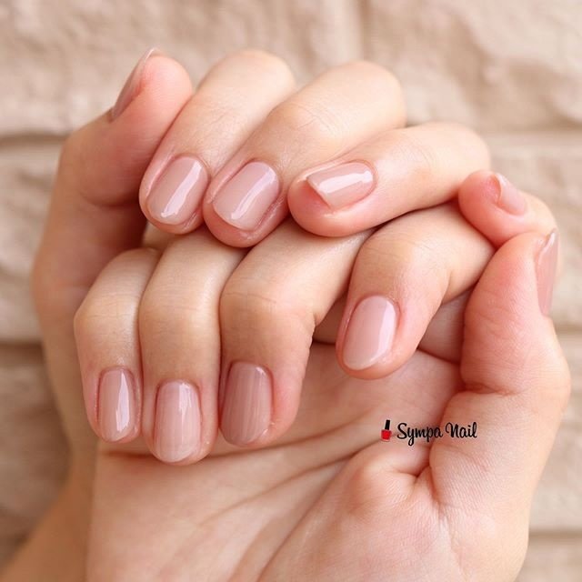 オールシーズン ハンド シンプル ワンカラー ベージュ Sympa Nailのネイルデザイン No ネイルブック