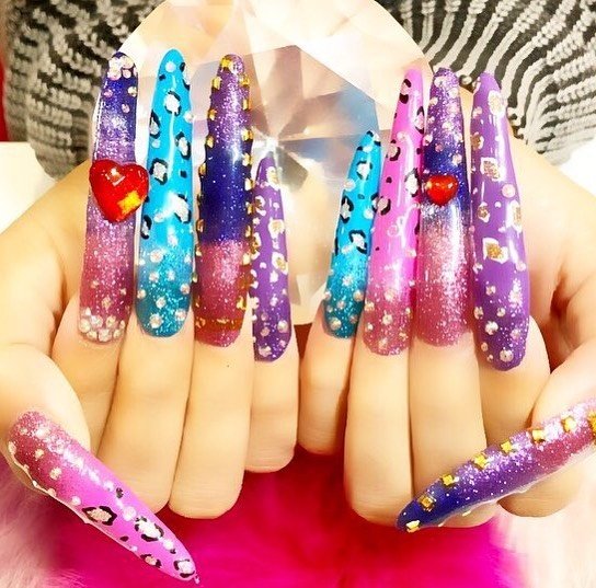 夏 ハンド スーパーロング スカルプチュア Nailsgogo Shibuya Nailsalonのネイルデザイン No ネイルブック