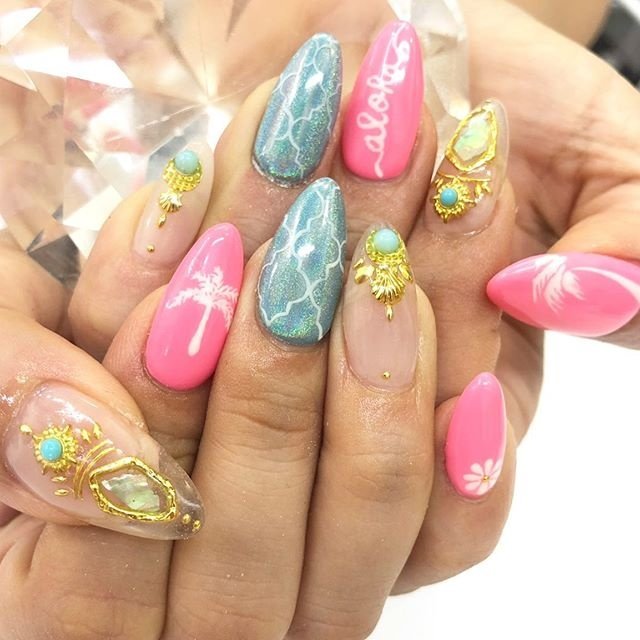 夏 旅行 海 リゾート ハンド Nailsgogo Shibuya Nailsalonのネイルデザイン No ネイルブック