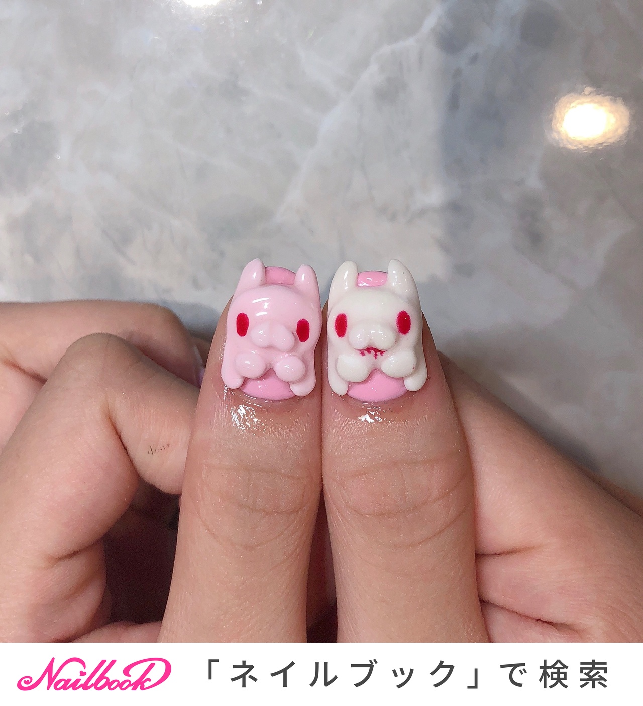 汎用うさぎのネイルデザイン ネイルブック