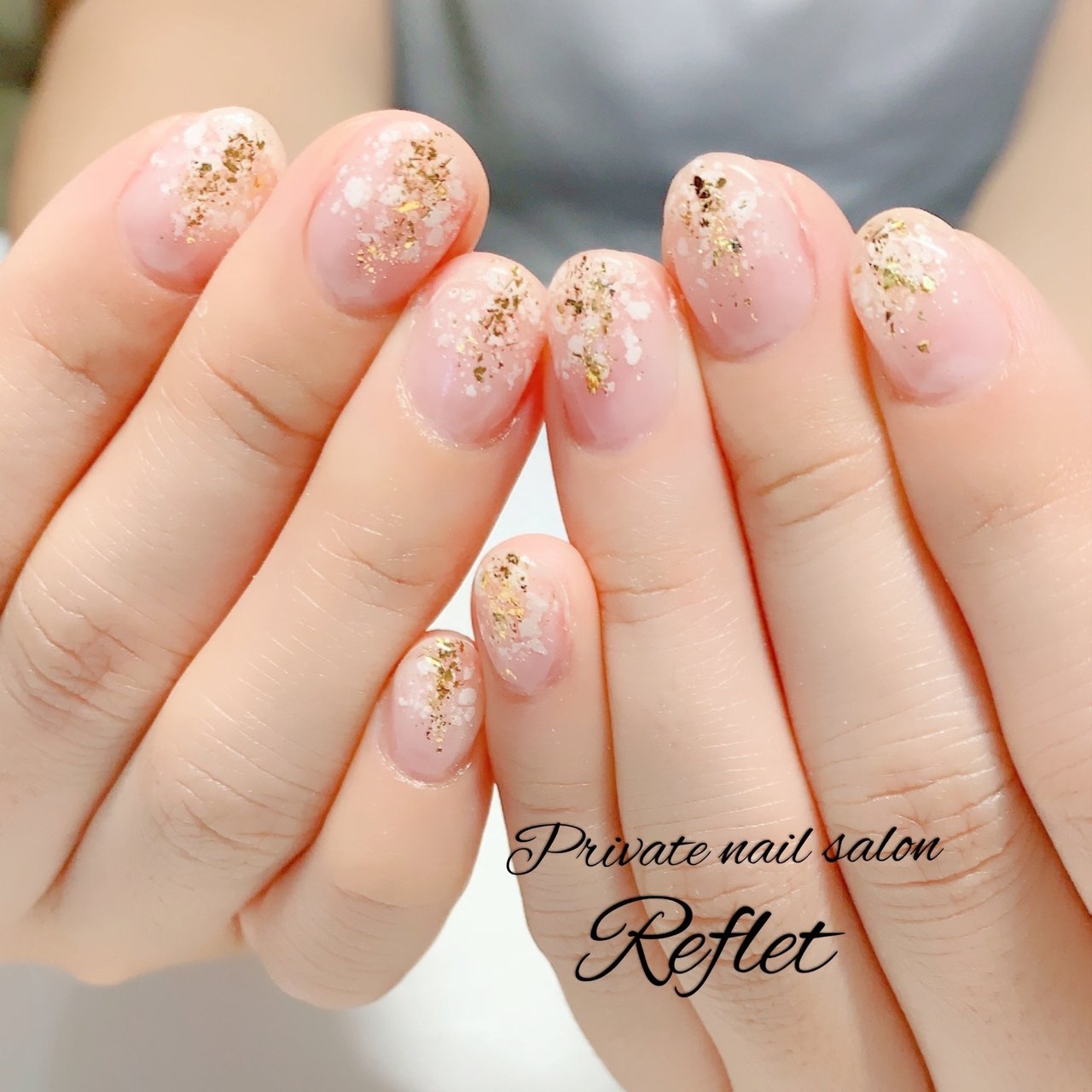 夏 オールシーズン ハンド グラデーション ショート Reflet Nail ルフレ のネイルデザイン No ネイルブック