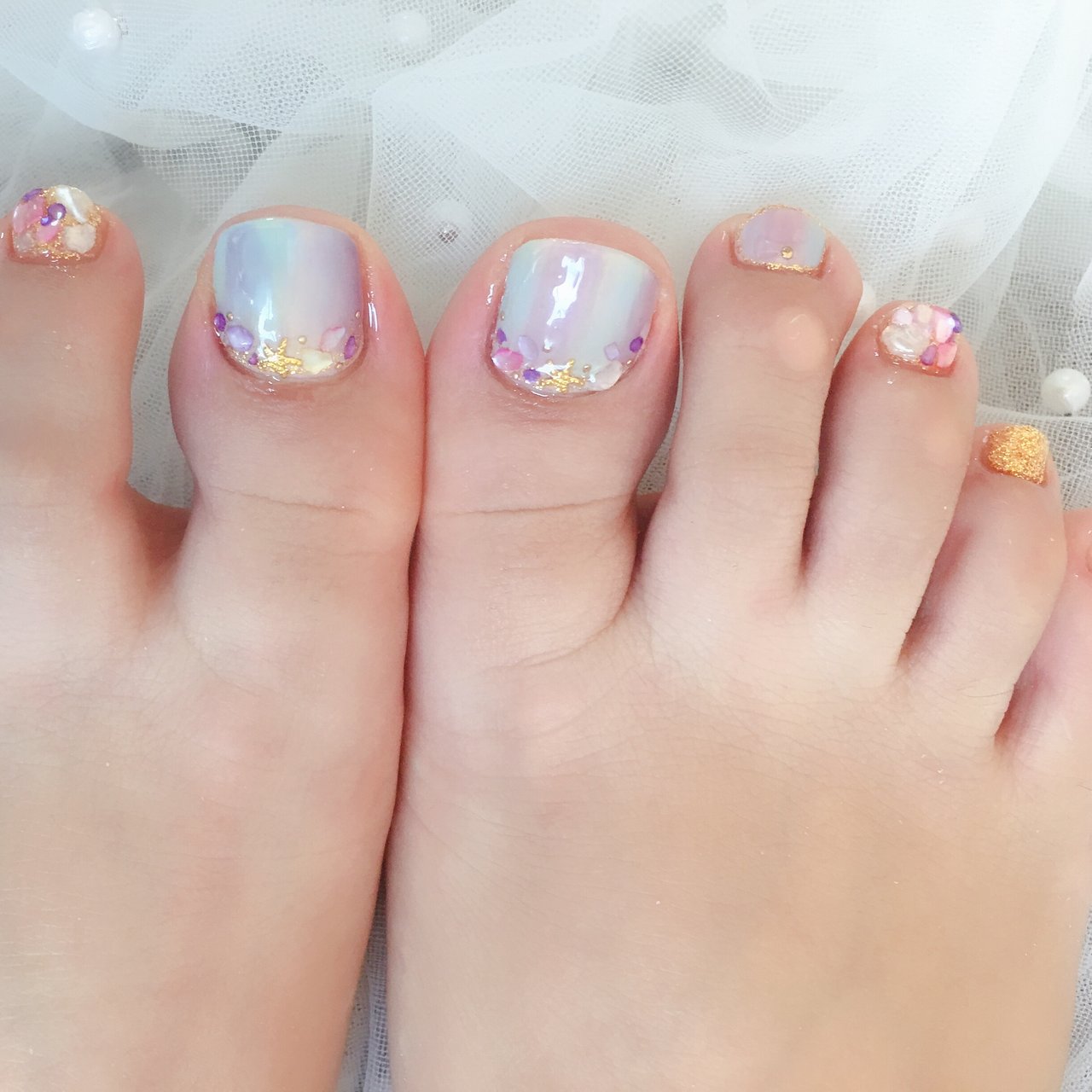 夏 旅行 ブライダル パーティー フット パンダ Nail 川崎のネイルデザイン No ネイルブック