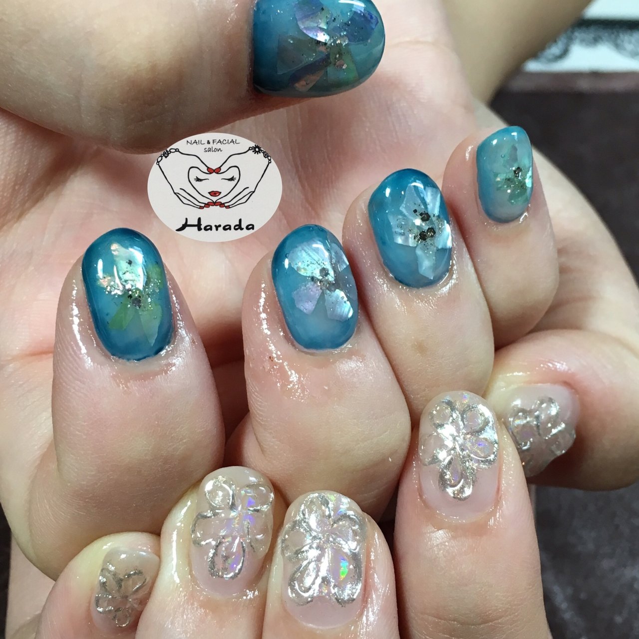 夏 海 リゾート 浴衣 ハンド Nail Facial Salon Haradaのネイルデザイン No ネイルブック