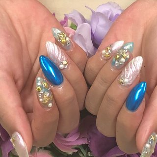 すれちがい リンジー・ジェル・ミラー ミラー✖️マグネット💙 ブルーの透明感が可愛かった 色味変えて