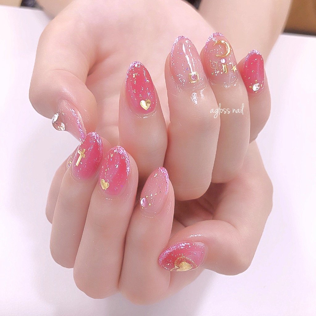 成人式 バレンタイン 卒業式 浴衣 ハンド Agloss Nailのネイルデザイン No ネイルブック