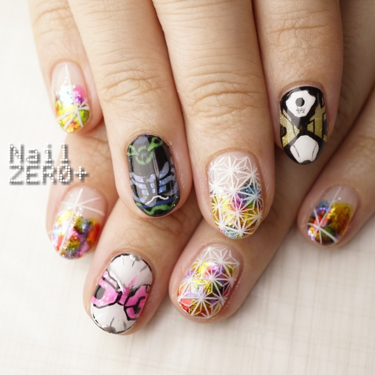 夏/浴衣/ハンド/グラデーション/ワンカラー - 塩見隼人 [池袋]ネイル