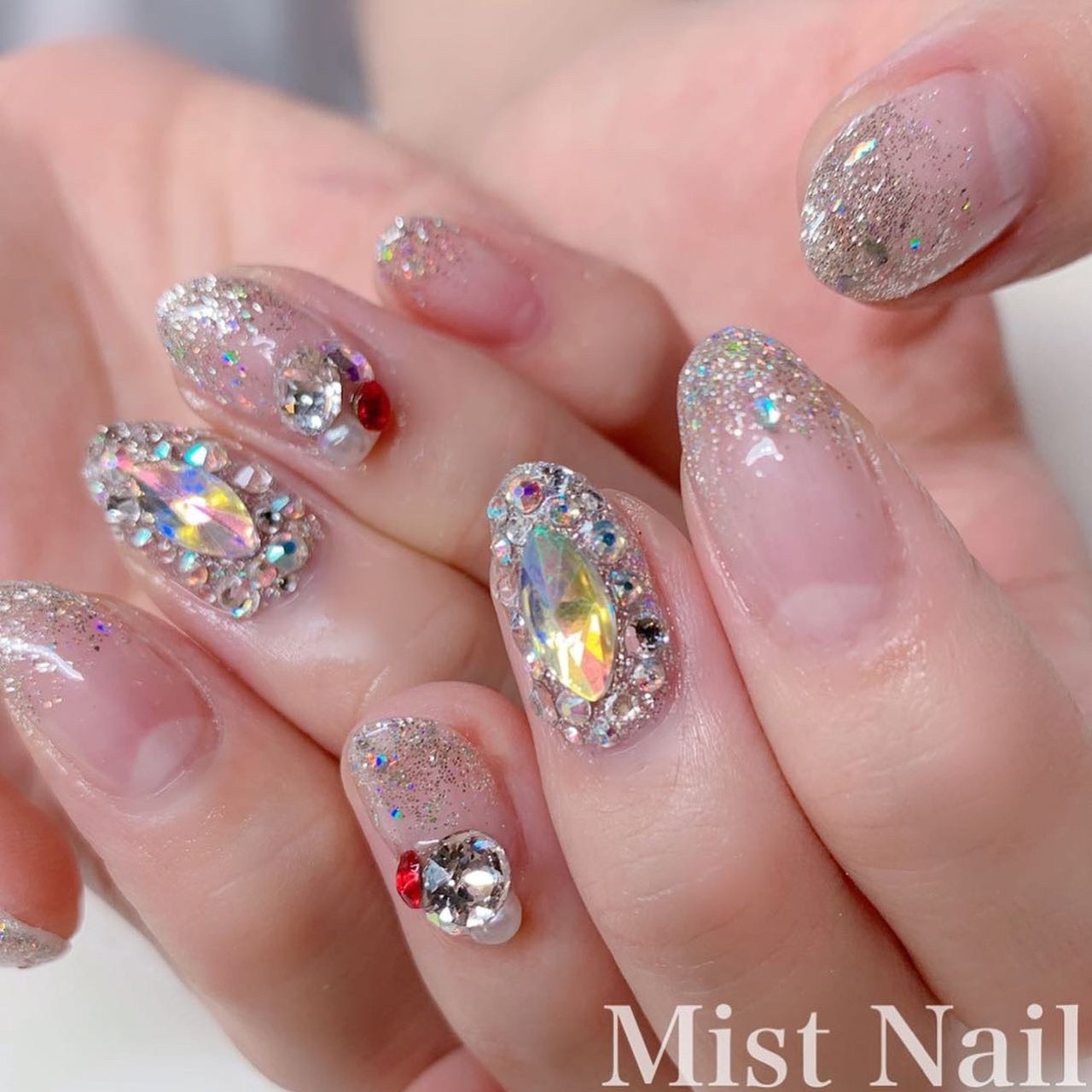 成人式 クリスマス ブライダル パーティー ハンド Mistnail Maiのネイルデザイン No ネイルブック