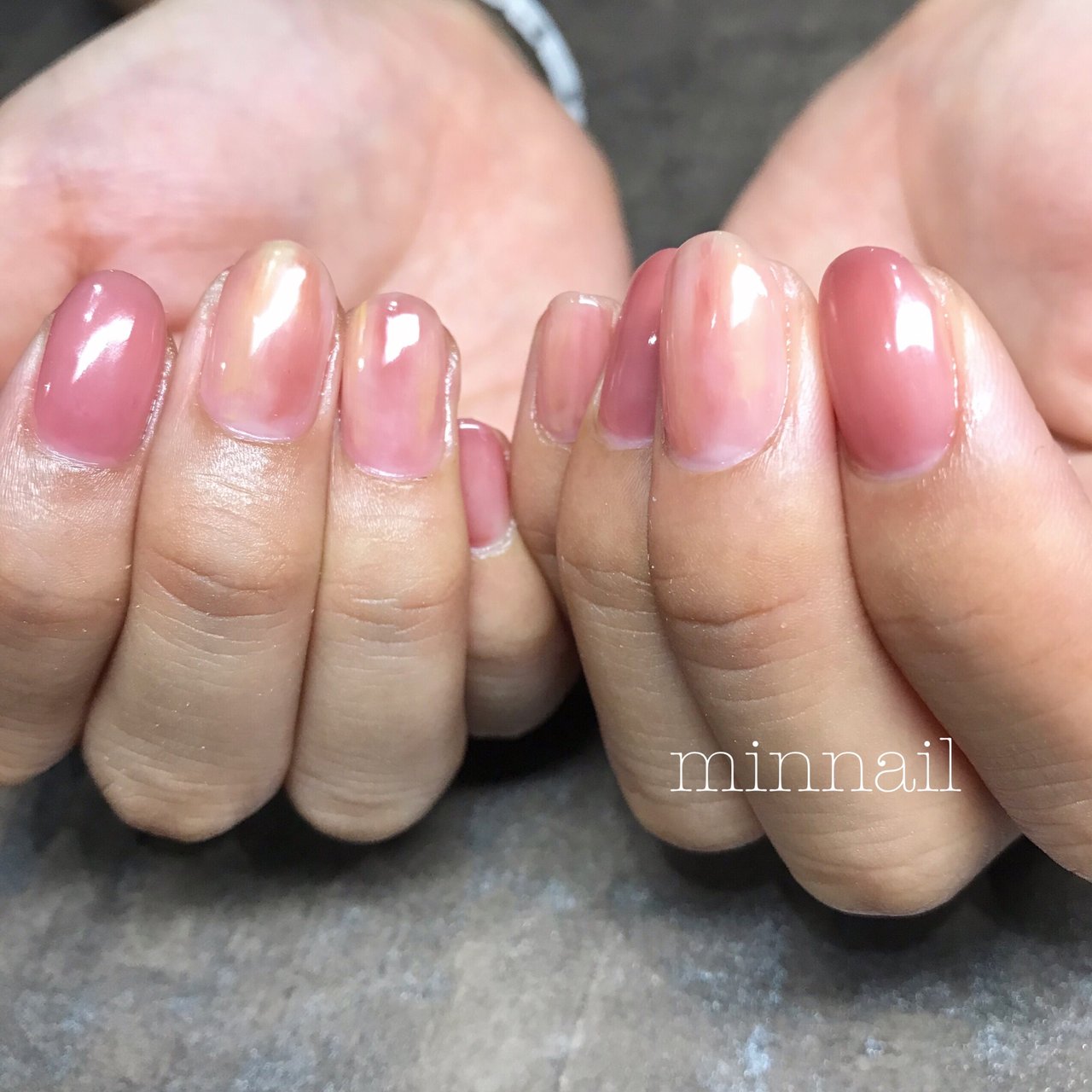 夏 秋 ハンド シースルー ニュアンス Minnail のネイルデザイン No ネイルブック