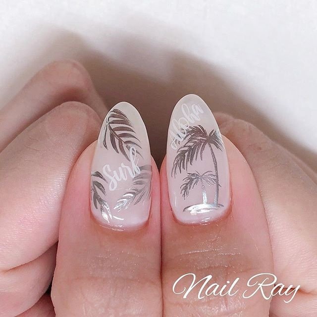 夏 旅行 海 リゾート ハンド Nail Ray Kanaのネイルデザイン No ネイルブック