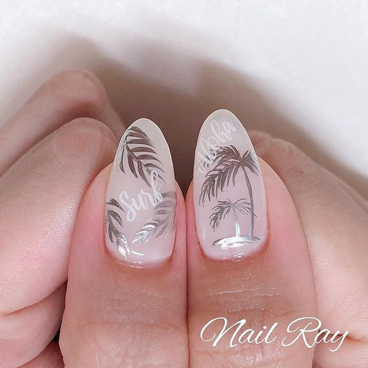 夏 旅行 海 リゾート ハンド Nail Ray Kanaのネイルデザイン No ネイルブック