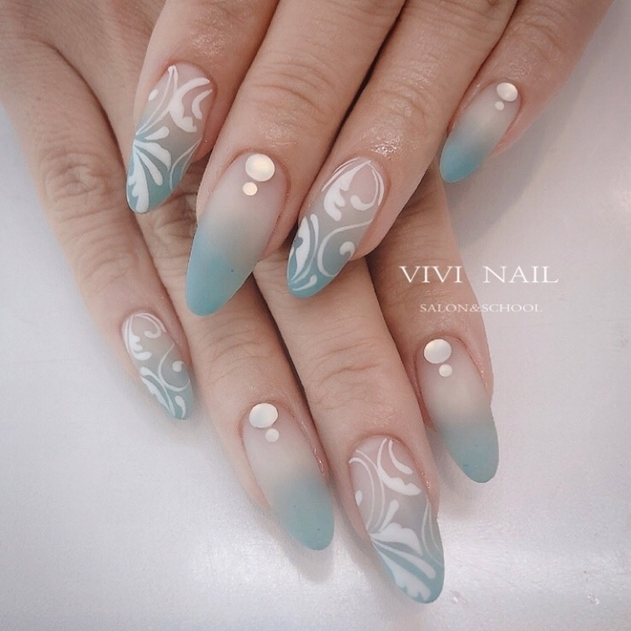 夏 海 リゾート 浴衣 ハンド Vivi Nail Eyelashのネイルデザイン No ネイルブック