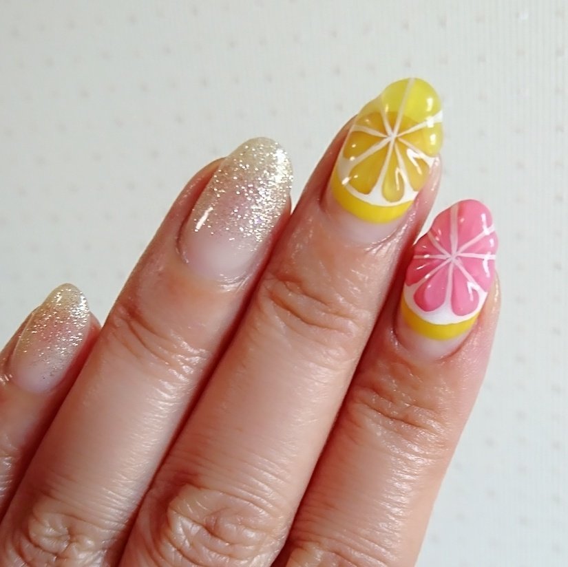 夏 女子会 ハンド ジェル 美 ひまわりのネイルデザイン No ネイルブック