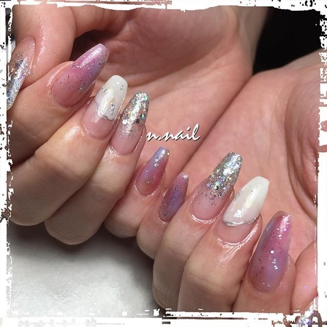 夏 パーティー ハンド ホワイト ピンク N Nailのネイルデザイン No ネイルブック