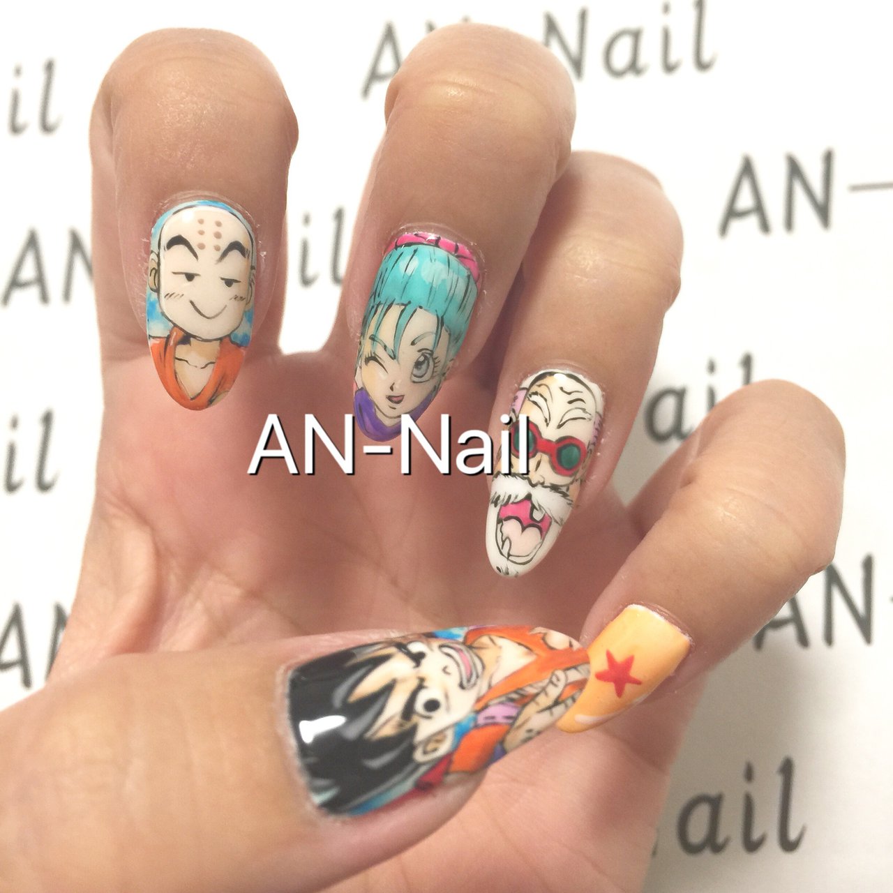 オールシーズン ライブ ハンド 痛ネイル キャラクター An Nailのネイルデザイン No ネイルブック