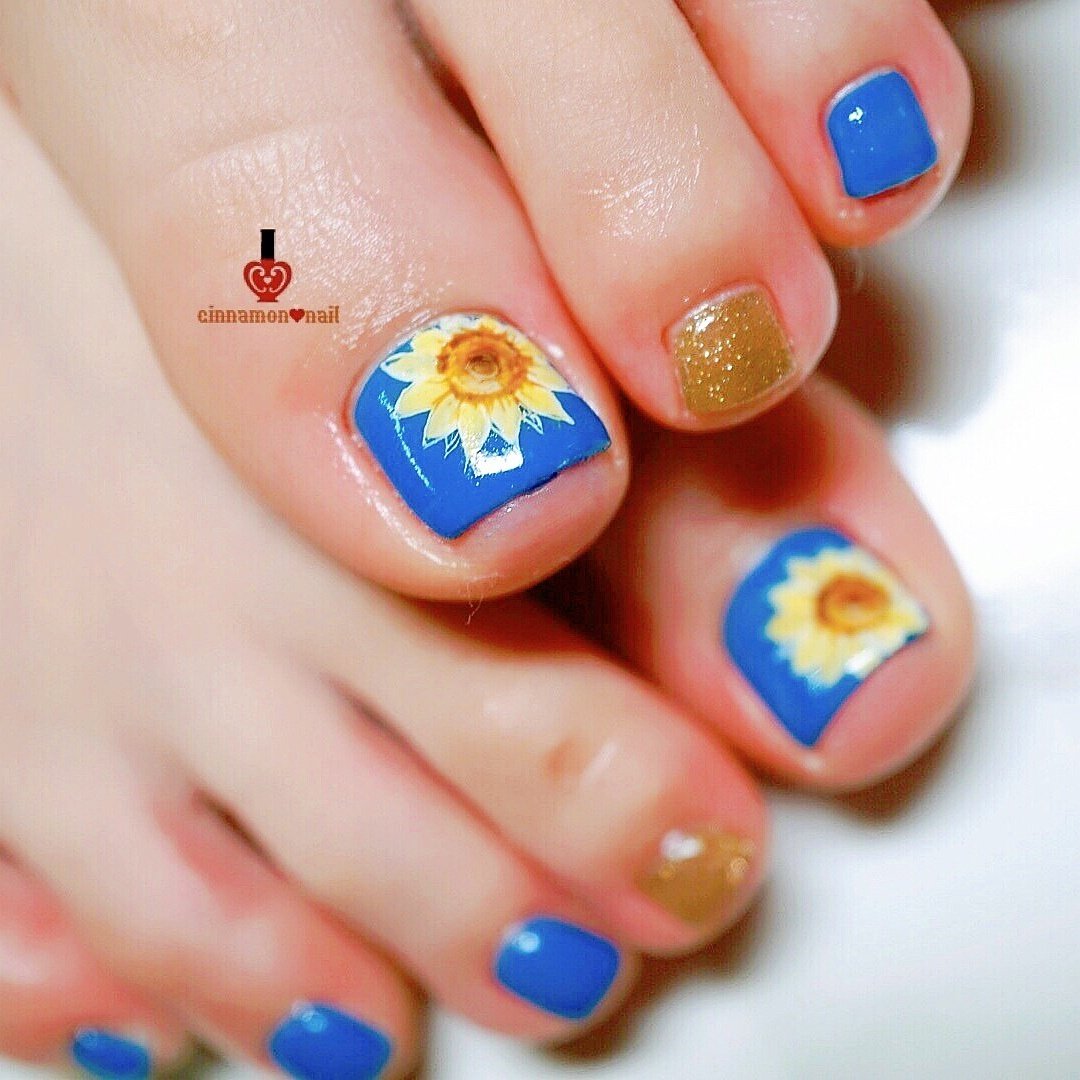 夏 七夕 海 浴衣 フット Cinnamon Nail Maikoのネイルデザイン No 4541898 ネイルブック