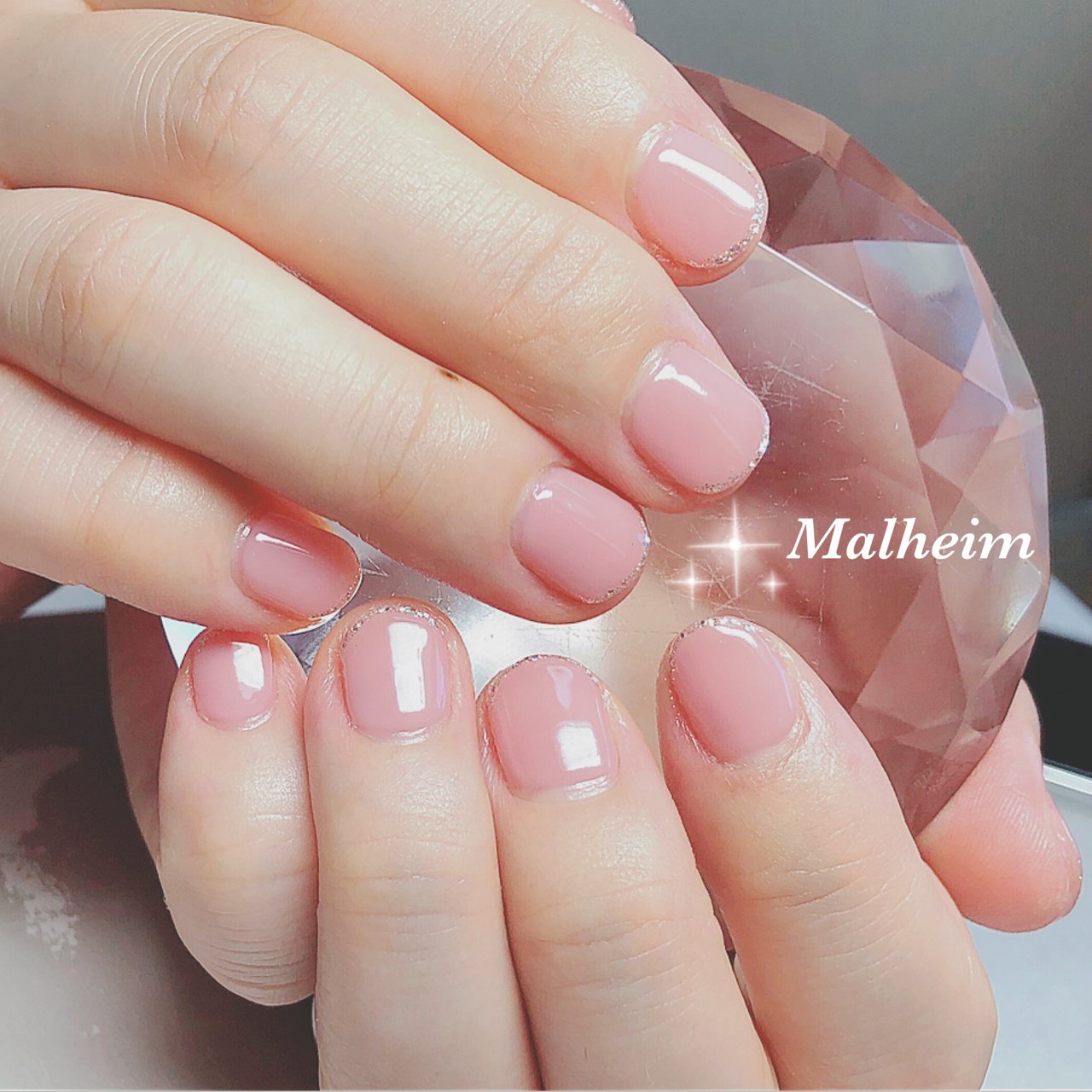 オールシーズン オフィス ブライダル ハンド シンプル Nails Malheim メルヘイム のネイルデザイン No ネイル ブック