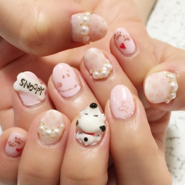 春 冬 ハンド ビジュー アニマル柄 なさんのネイルデザイン No ネイルブック