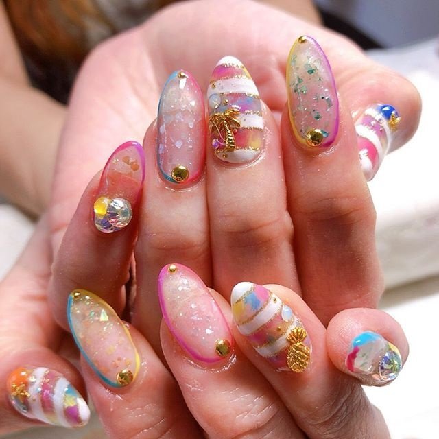 夏 旅行 海 リゾート ハンド A Nail0304のネイルデザイン No ネイルブック
