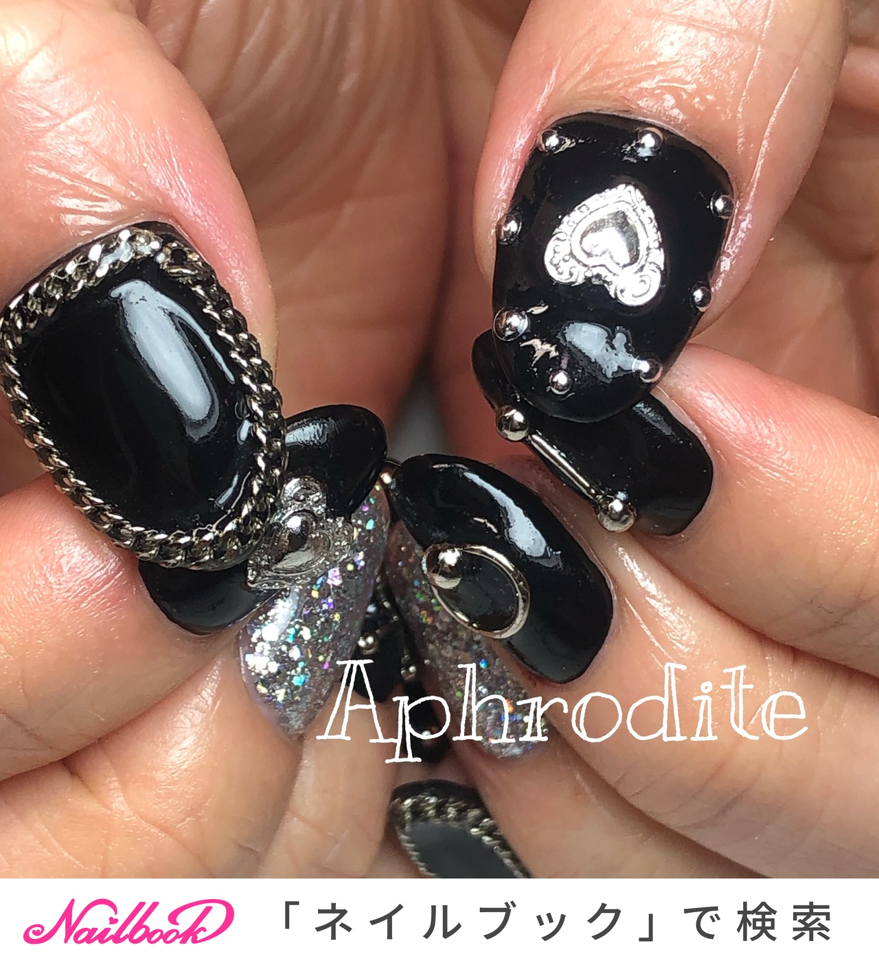 オールシーズン ハンド シンプル ラメ デコ Hikaru Nailのネイルデザイン No 4547682 ネイルブック