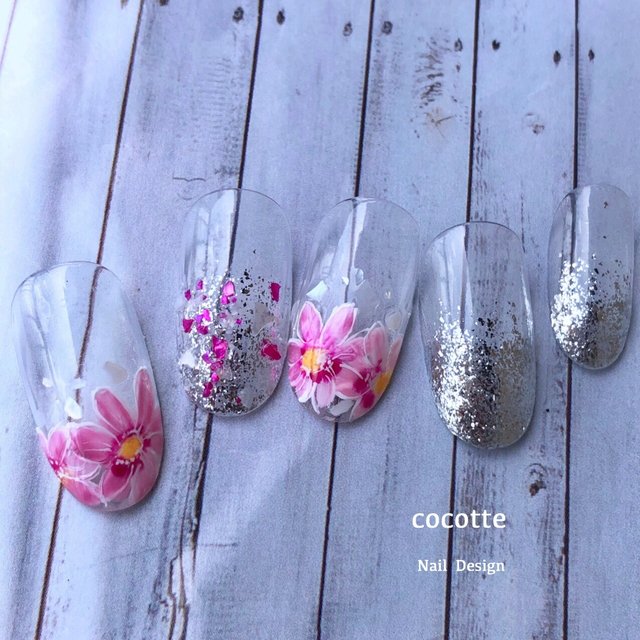 コスモスネイルを秋の指先に咲かせて 19