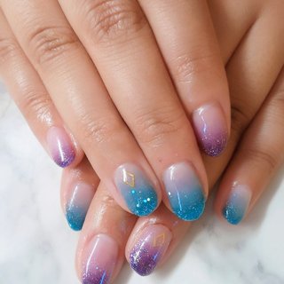 23年 新着順 ラメグラメグラデーションのネイルデザイン ネイルブック