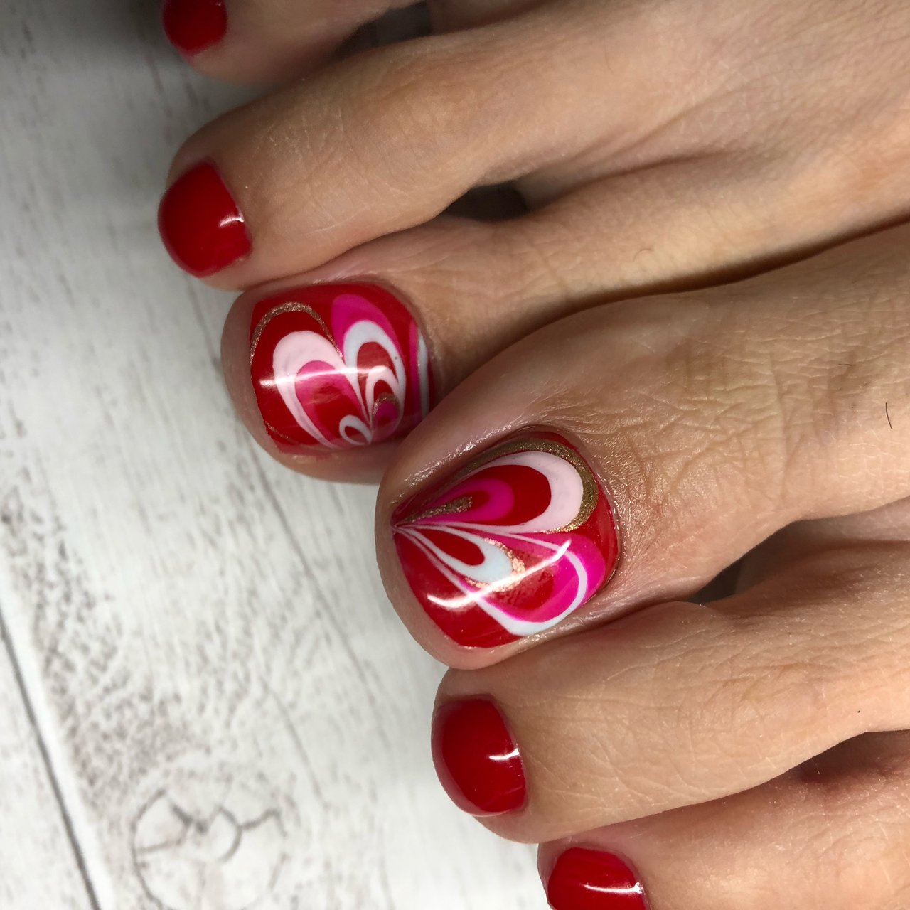 夏 バレンタイン オフィス デート ハンド Akeynailsのネイルデザイン No ネイルブック