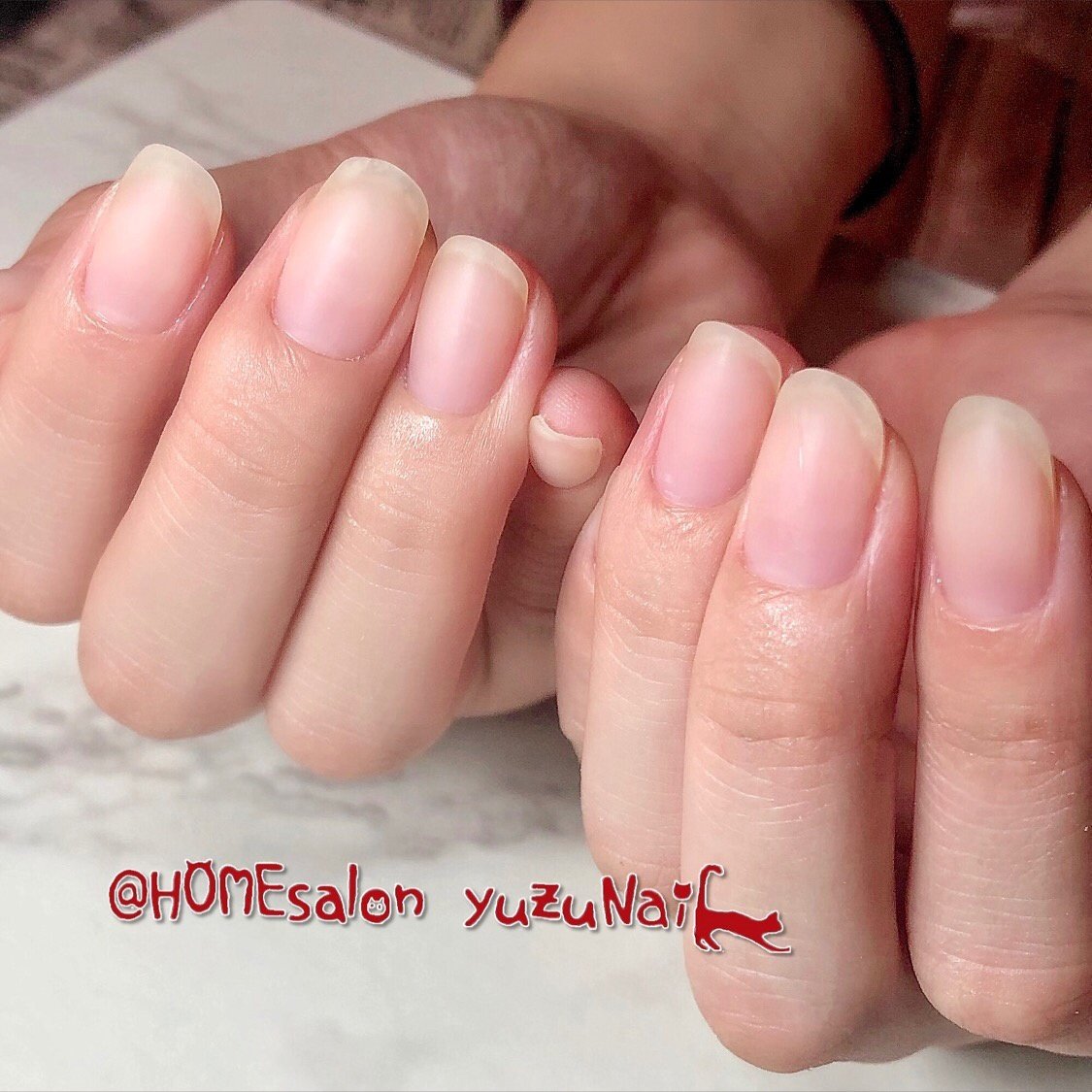 オールシーズン オフィス ハンド シンプル シースルー 柚木ゆずのネイルデザイン No ネイルブック