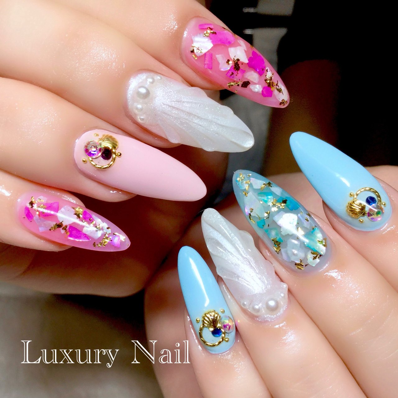 夏/海/リゾート/浴衣/ハンド - Luxury Nailのネイルデザイン[No