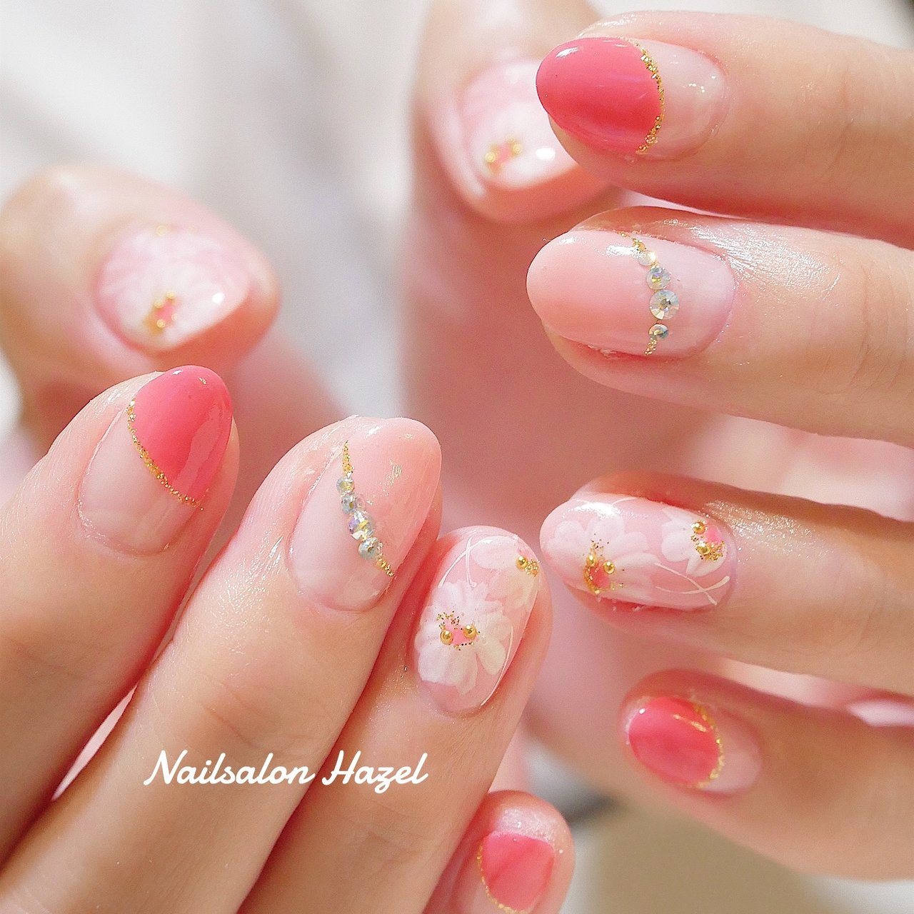 春 夏 浴衣 デート ハンド Nailsalon Hazelのネイルデザイン No ネイルブック