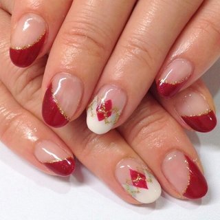 #Nailbook #春 #秋 #冬 #お正月 #成人式 #バレンタイン #卒業式 #入学式 #リゾート #ハロウィン #クリスマス #オフィス #パーティー #デート #ハンド #フレンチ #変形フレンチ #アーガイル #ショート #ミディアム #ベージュ #レッド #グレー #モノトーン #アースカラー #スモーキー #カラフル #ジェルネイル #お客様 #htm3264652 #ネイルブック