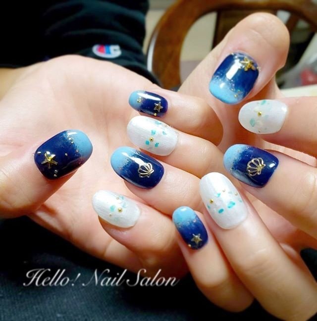 夏 海 リゾート 浴衣 ハンド Hello Nail Salonのネイルデザイン No ネイルブック