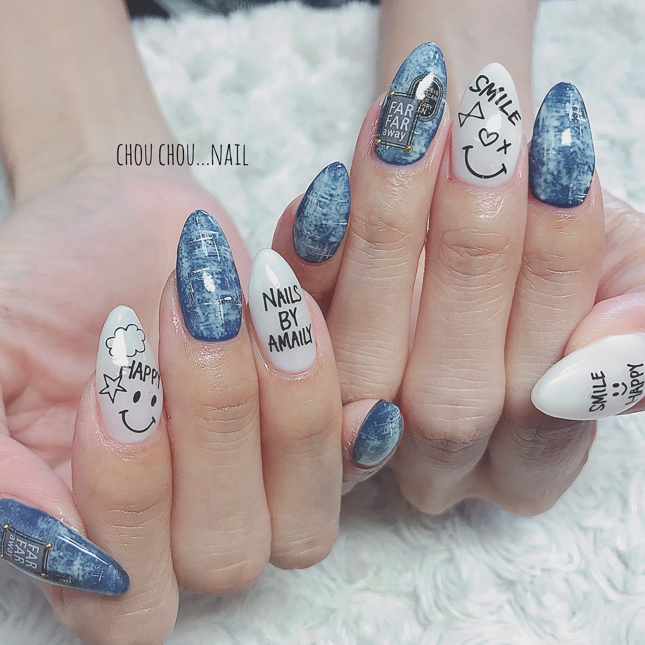 オールシーズン ハンド デニム Nail Salon Chouchouのネイルデザイン No ネイルブック