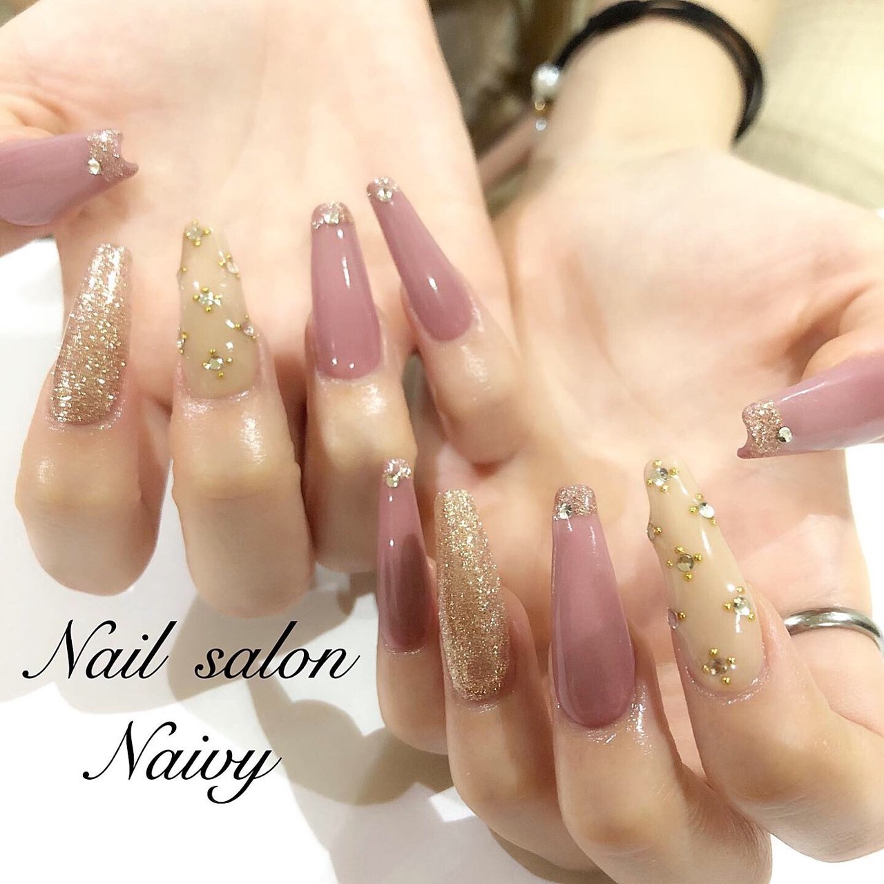 秋 冬 オールシーズン ハンド シンプル Nail Salon Naivyのネイルデザイン No ネイルブック