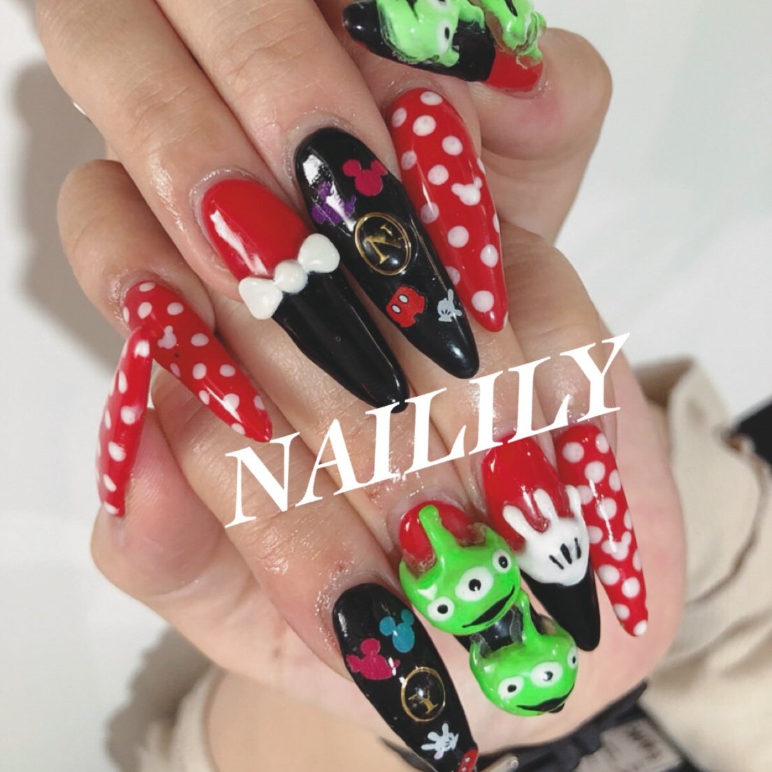 オールシーズン ハンド キャラクター 3d ロング Naililyのネイルデザイン No 4568897 ネイルブック